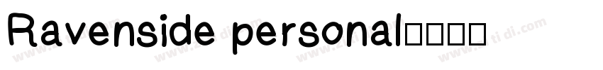 Ravenside personal字体转换